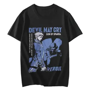 Popular Game "Devil May Cry" T-shirt | Fashion Retro Short-sleeved, Street Trend Fashion Y2K, Gift for gamer
