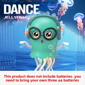 New Magic Dancing Interactive Jellyfish Toy, Electric LED Light Music Jellyfish, Automatic Obstacle Sensing Toy, Prank Funny Stress Relieftoy, Play