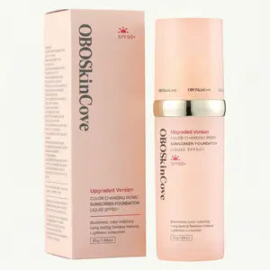 OBOSkinCove 4-in-1 Sunscreen Moisturizing Concealer Foundation SPF 50+ Upgraded Version Color Changing Bionic Liquid Suitable for Any Scene