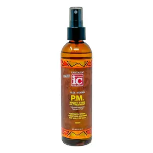 Fantasia IC P.M. Night Time Oil Treatment 8 oz – Overnight Hair & Skin Moisturizing Oil with Vitamins A, D & E for Shine & Softness Support
