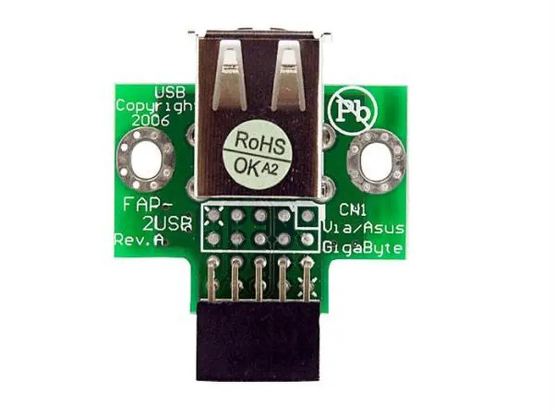 2 Port Usb Motherboard Header Adapter