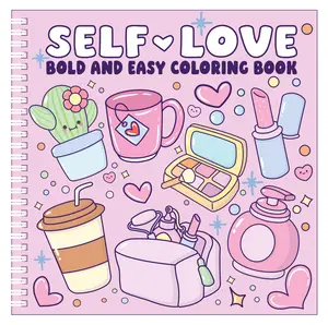 Self Love (Bold and Easy Coloring Book) Self Care and Art Therapy Mood Enhancer
