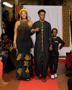 Black Ankara Matching Outfits His & Hers