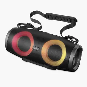 Bluetooth Speaker Boombox with FM Radio and Color Changing Lights - (iBT915B.EXv24)