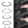 6pcs Wave Hairbands, Elastic Non-Slip Headbands for All Seasons, Casual Metal Hair Accessories for Sports & Daily Use, Zigzag Headband, Workout Headband, Gym Headband, Athletic Headbands