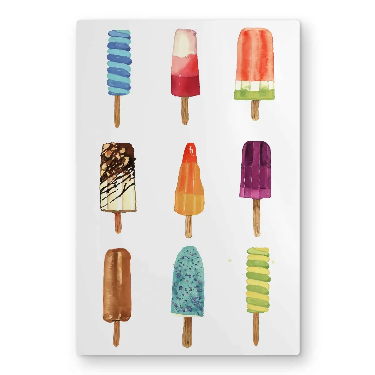 Begin Home Decor C1MP2030UP8Y7R 20 x 30 in. Iced Lollipop - Beige Metal Print Wall Art for Home Decor - Art Piece