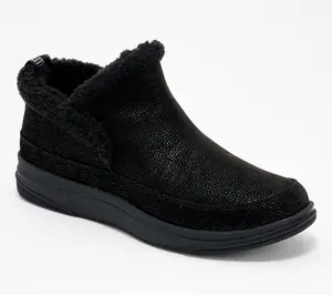 Clarks Cloudsteppers Faux Fur Slip-On Booties -Breeze Park