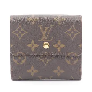 Pre-owned Louis Vuitton Canvas Small Leather Goods Portefeuille Elise Monogram Wallet