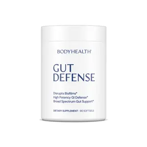 BODYHEALTH Gut Defense Dietary Supplement - Natural, Gluten-Free Advanced Microbiome Support for Balanced Gut Health & Immune Function - 90 Softgels