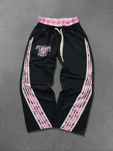 Men's Solid Color Pocket Tracksuit Pants, Casual Comfy Breathable Trousers for Daily Wear, Men's Bottoms for Spring & Fall