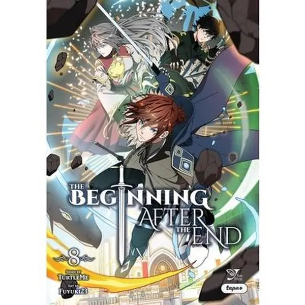The Beginning After the End Vol. 8 English Fantasy Comic - Turtleme, Paperback, 8.4x5.8", 1.1 lbs, 312 Pages, Yen Press, Features Arthur, Enrollment at Xyrus Academy, Lucas, Princess Eleanor (Great for Birthday Gifts)