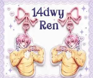 14DWY Ren Epoxy Acrylic Keychain,  Perfect Gift for Fans & Collectors