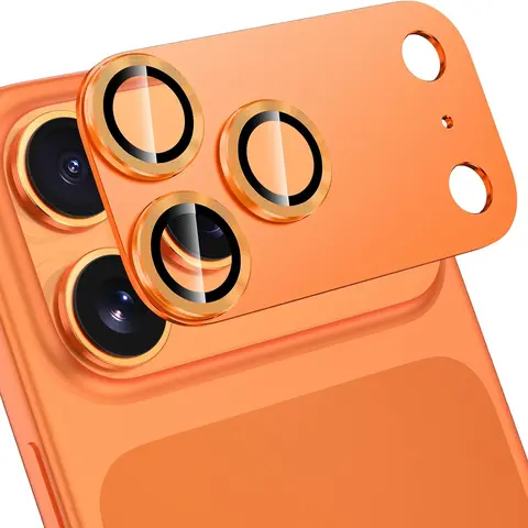 Camera Lens Screen Protector for iPhone 17 Series (Air, Pro, Pro Max) - 9H+ Tempered Glass, 12FT Impact-Resistant, Shatterproof, Military Grade, Strong Adsorption Metal, Case-Friendly, Full Protective Cover Cellphone Smartphone Handheld Accessories