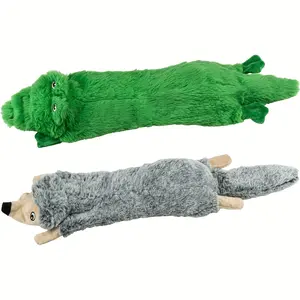 Dog Squeaky Toys 2 Pack, Bubble Plush Puppy Teething Pet Toys, Crinkle No Stuffing Animals Dog Toy, Doggies Chew for Large Small Medium Breeds