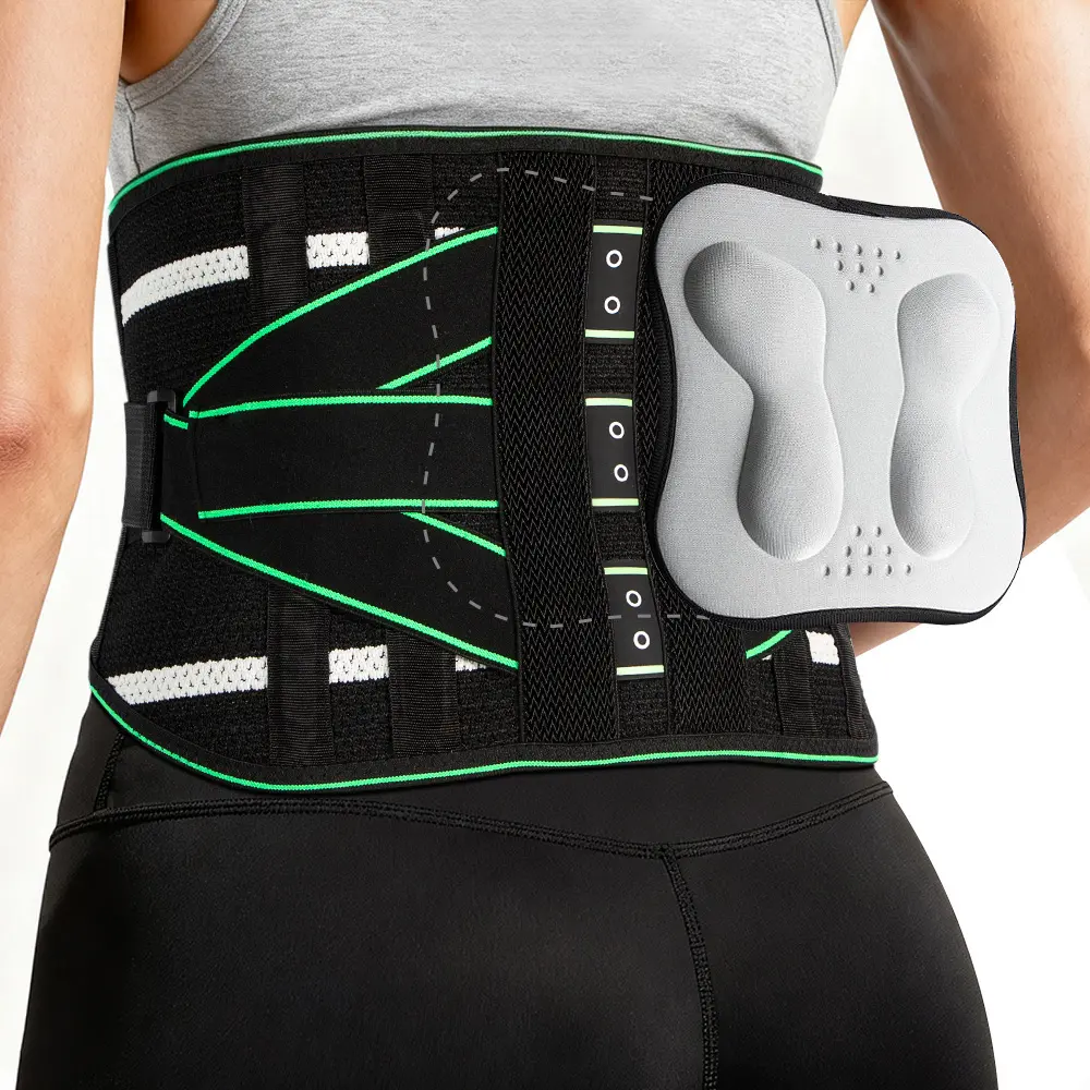 Back Brace for Lower Back, Lumbar Support with Removable 3D Pad, Support Belt for Men Women, Breathable Back Support Brace with Adjustable Strap, Ergonomic Back Saver, Back Posture Brace
