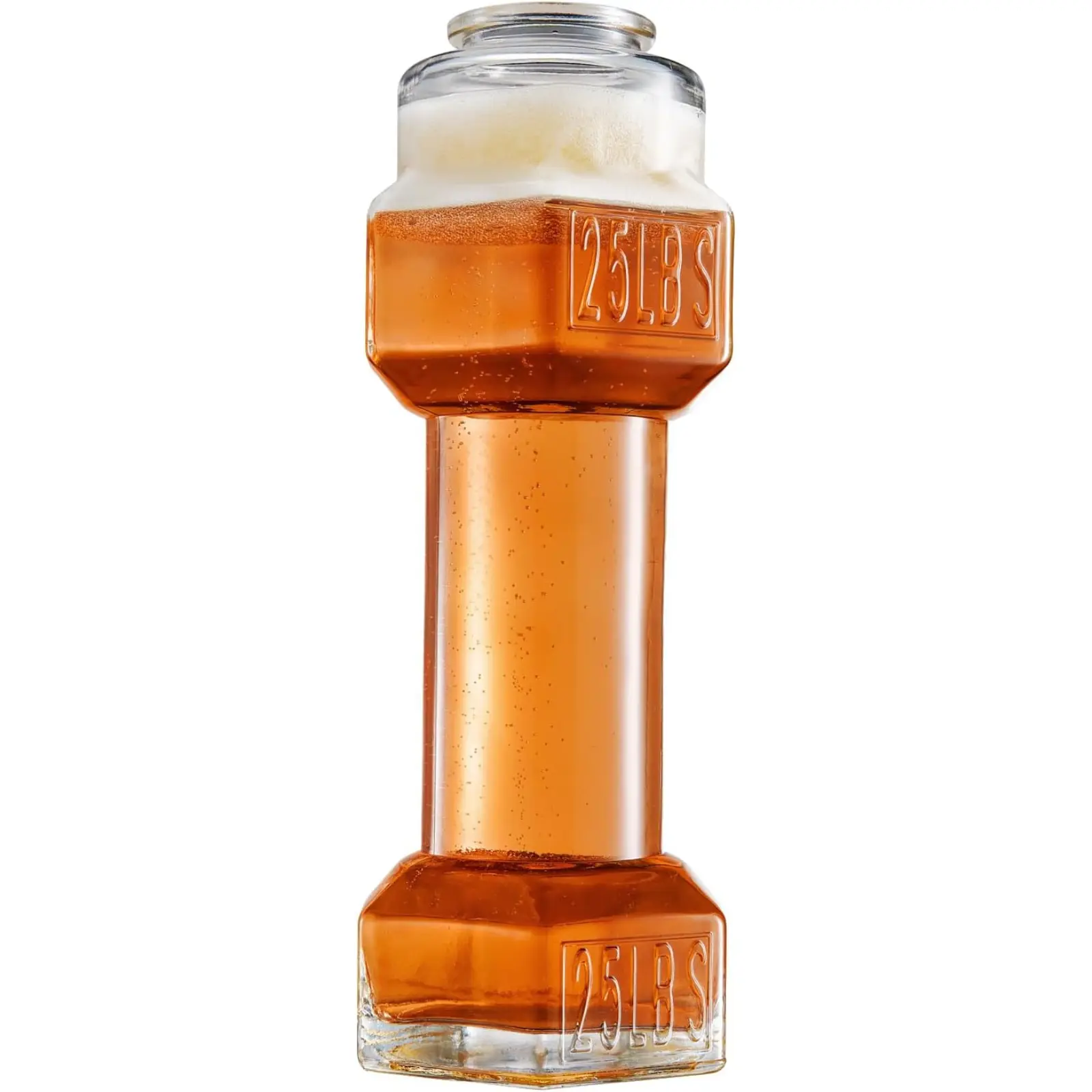 Dumbbell Beer Glasses, Giant Lifting Beers 26oz Glass | Large Weightlifting to Scale Funny Beer Mug | Birthday, Christmas Gift Men & Women, Dad Cool Whiskey & Water Glasses Perfect, Gifts - 1 Set