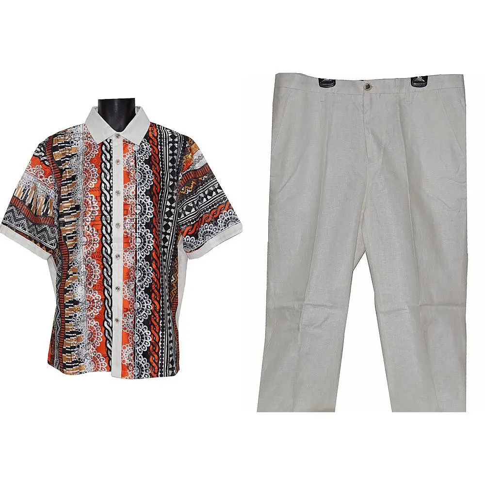 Prestige Linen Shirt/Pants Set # LP58 White