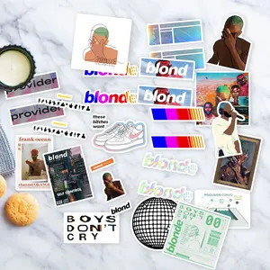 Stickers Pack 20 Pcs Frank Aesthetic Luggage Guitar Ocean Bumper Colorful Blonde Water Skateboard Vinyl Bike Car Laptop Waterproof Bottle