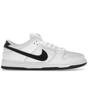 Nike Men's SB Dunk Low White Black Skateboarding Shoes, from StockX