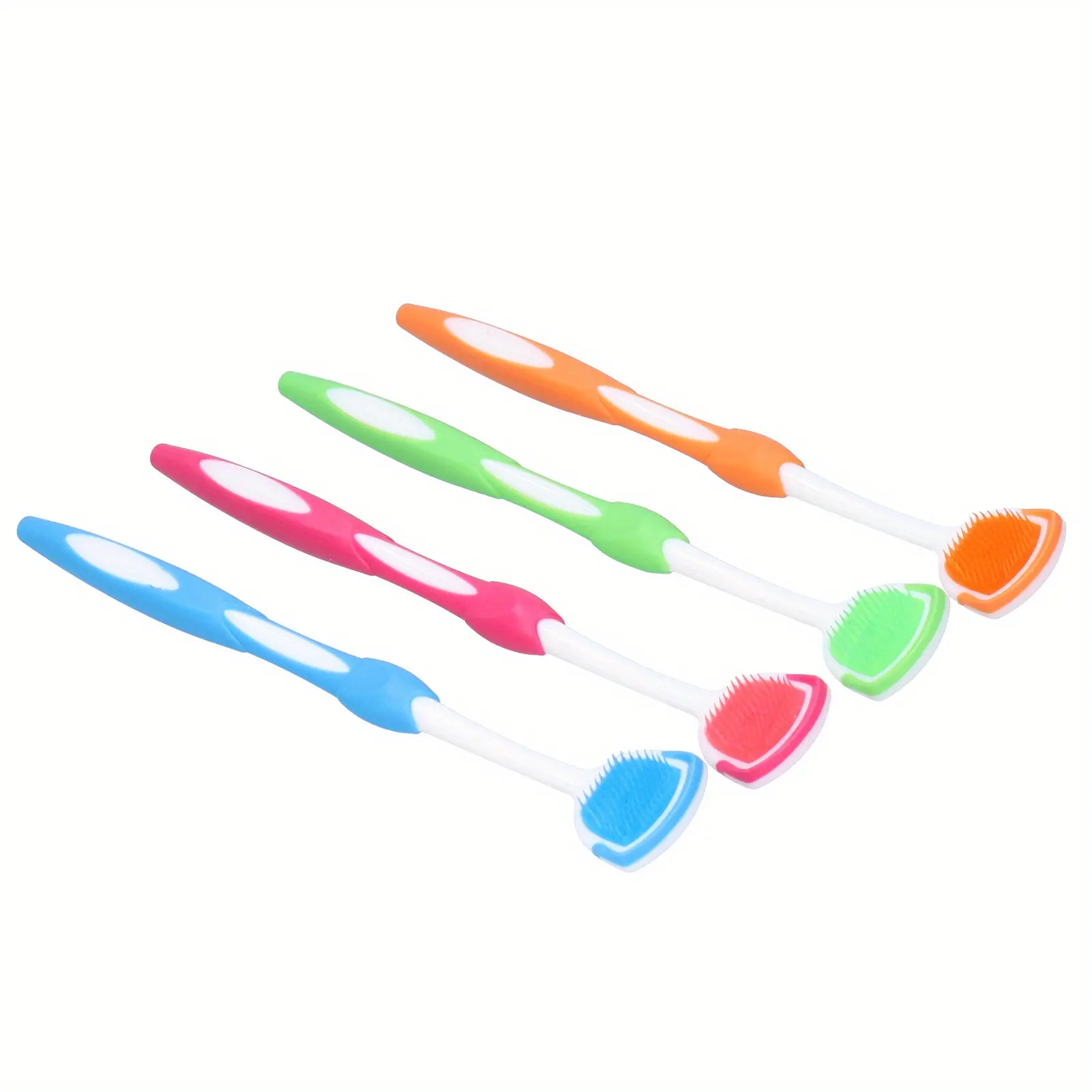 Plastic Tongue Scraper Travel Portable Freshen Breath Tongue Brush Cleaner for Oral Care