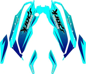 2024+ Graphics Decals Kit Sticker set watercraft vinyl SEADOO SPARK TRIXX 3up