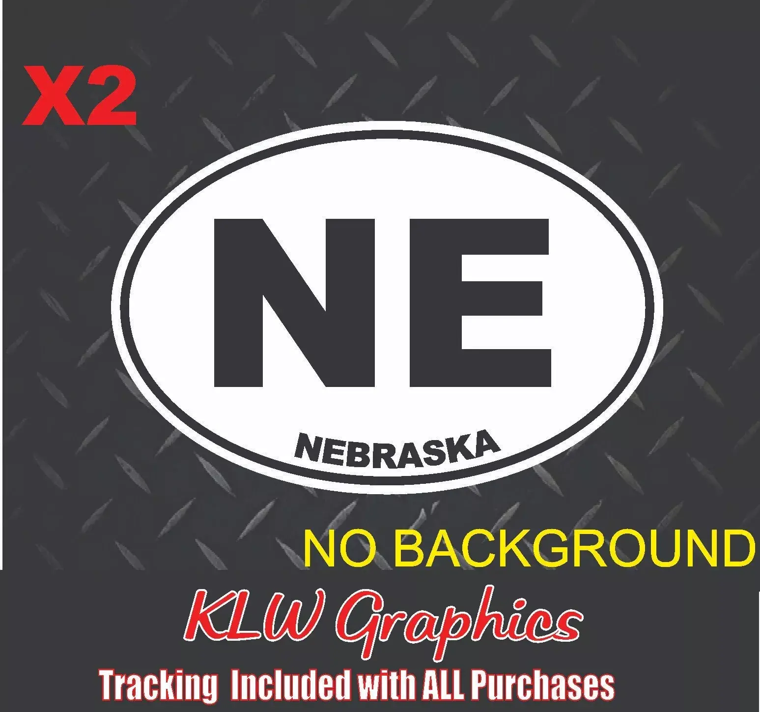 Nebraska Oval Black White Full Color Vinyl Decal Sticker State Car Diesel Truck Home NE USA Midwest