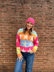 MOHAIR STAR SWEATER PULLOVER