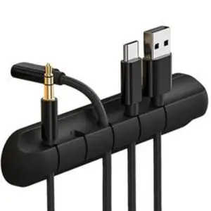 Multi-Slot Cable Organizer Clips, Cord Organizer, Plastic Wire Management System, Ideal for Desktop, Home, Office, Car, Bedside Table