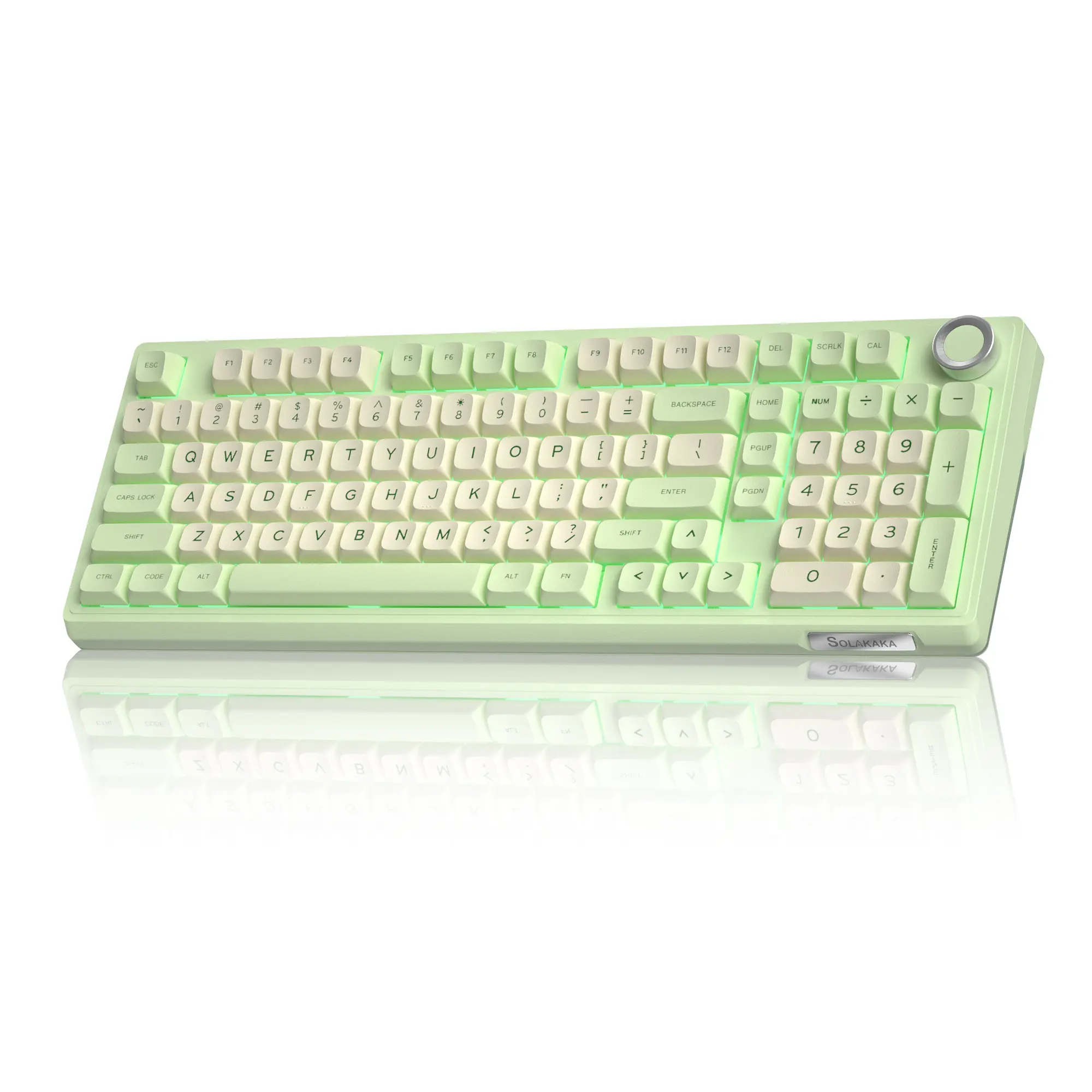 SOLAKAKA KI99 Pro Creamy Wireless Mechanical Keyboard - Noise-Reducing Layers, Quiet Hot-Swappable Switches, RGB Backlit, Gasket Structure, Flex-Cut PCB, 3-Way Built-In Long-Lasting Batteries, Avocado Green Computer Gaming Keyboard,techvibes