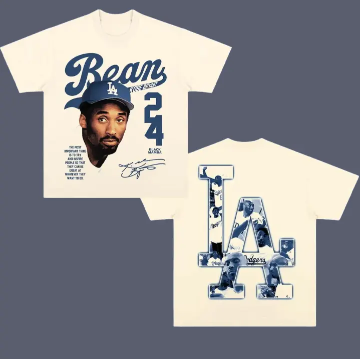 KOBE Bean Vintage Tee, KOBE 2-Sided T-Shirt, Unisex Basketball Shirt, Graphic Tees, Sweatshirt Menswear Womenswear Streetwear