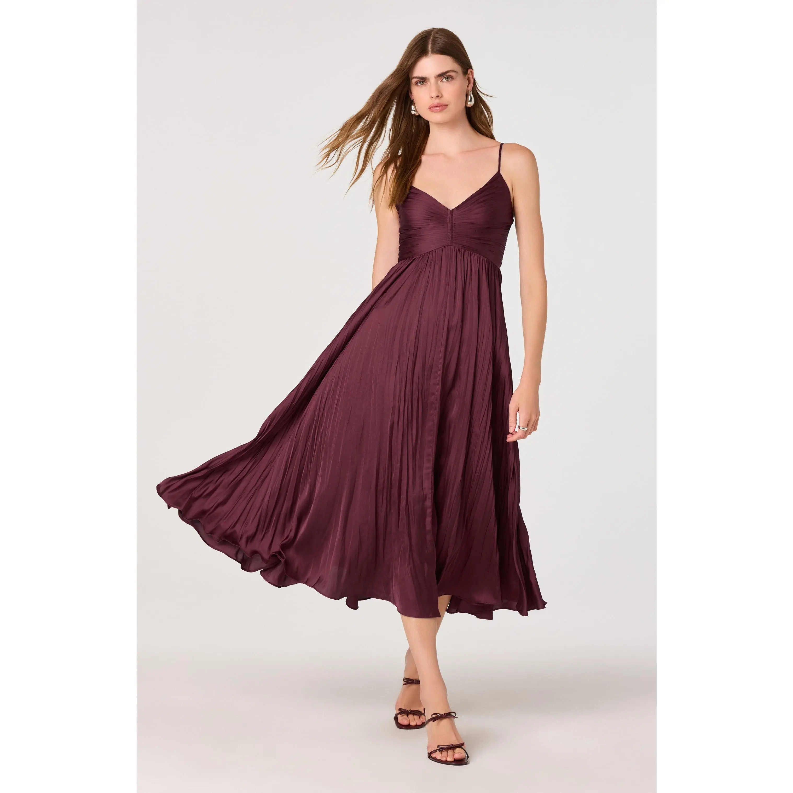Maeve Pleated Midi Dress