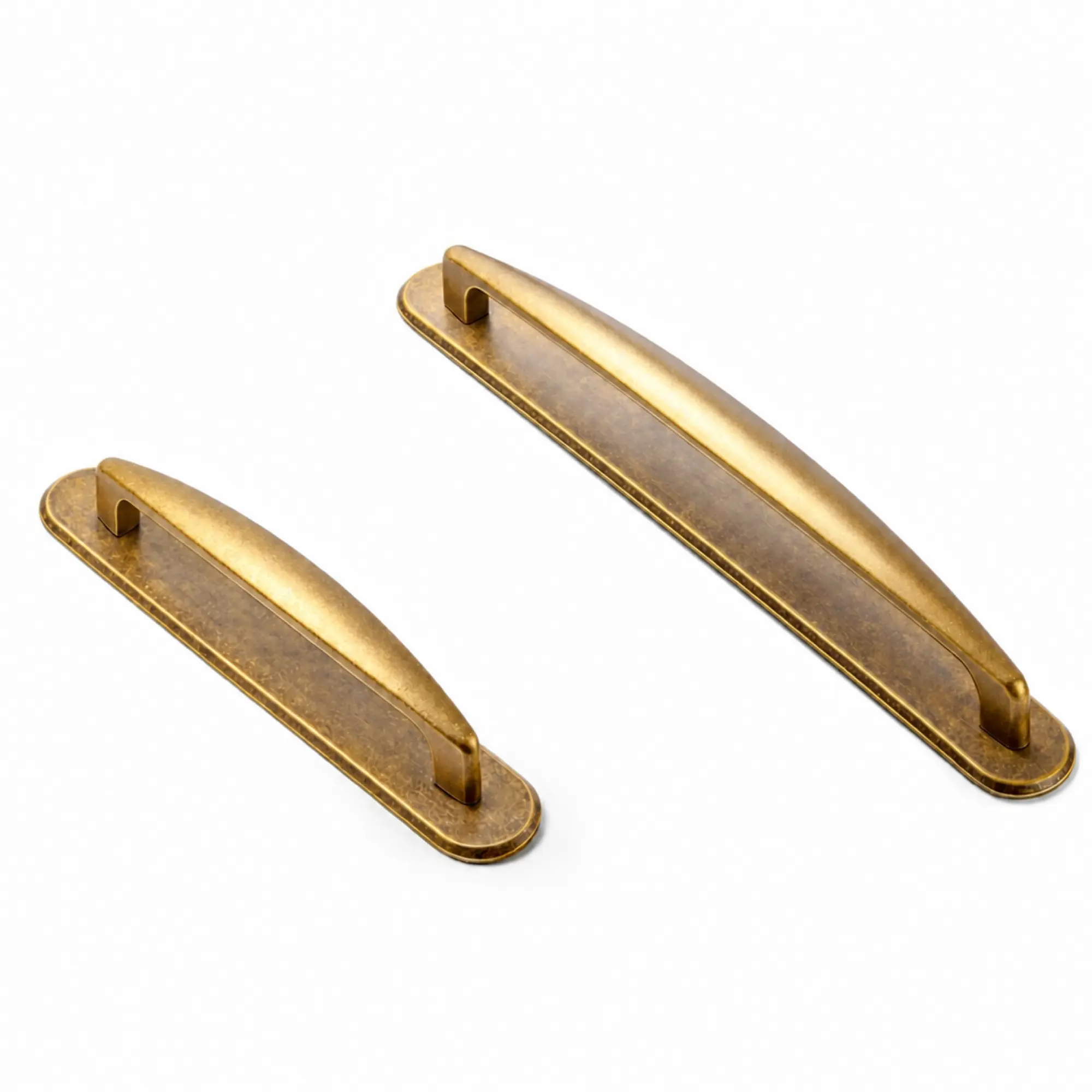 2 Pack Champagne Bronze 7.6"HoleCenter Cabinet Pull With Backplate