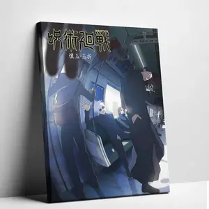 Jujutsu Kaisen Inspired Canvas Art Painting Hidden Inventory Premature Death Arc Poster Sorcery Trio Student Days Artwork Aesthetic Anime Comic Group Wall Prints Gaming Room Decor