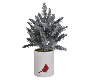 Temp-tations Seasonal 14" Tabletop Tree with Decorative Base