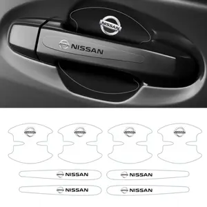 High Transparency Car Door Handle Protector Sticker, Anti-Scratch Car Door Bowl Protection Film, Fits Nissan Gtr X-Trail Tiida Qashqai, Universal Car Sticker