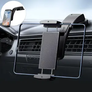 Adjustable car and tablet holder, circular design, powerful suction cups, suitable for cars, car tablet holders, car mobile phone holders, car cup holder mobile phone holders, essential items for driving, vehicle organizer