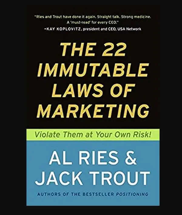 HarperBusiness 22 Immutable Laws of Marketing by Al Ries & Jack Trout - Add to Cart Buy Now - Must-Read Marketing Strategies