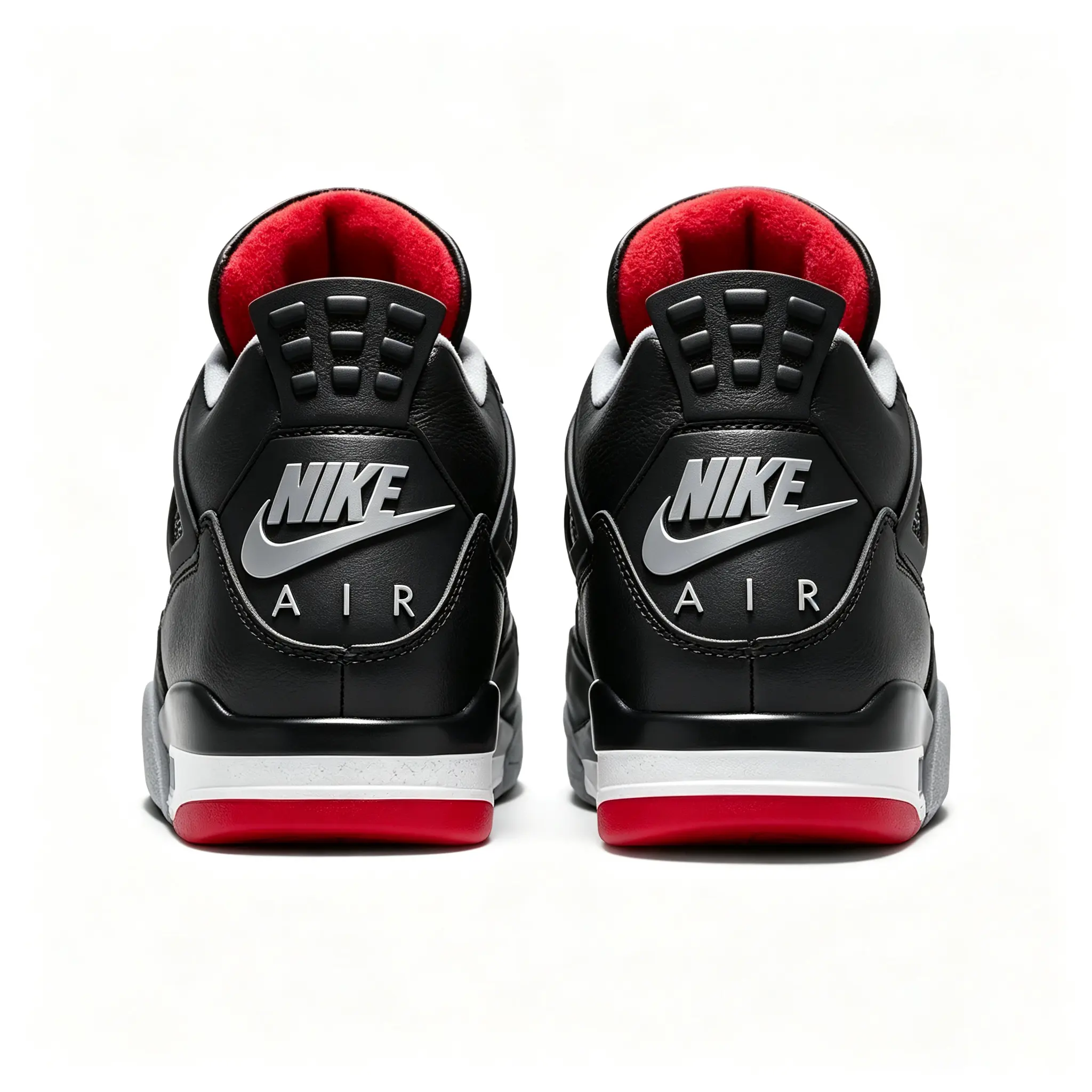Brand New Sealed Unisex Mid Top Retro Basketball Sneakers Black Red Breathable Mesh Athletic Sport Trainers Shock Absorbing Cushion Sole Street Fashion Shoes For Men Women Teen