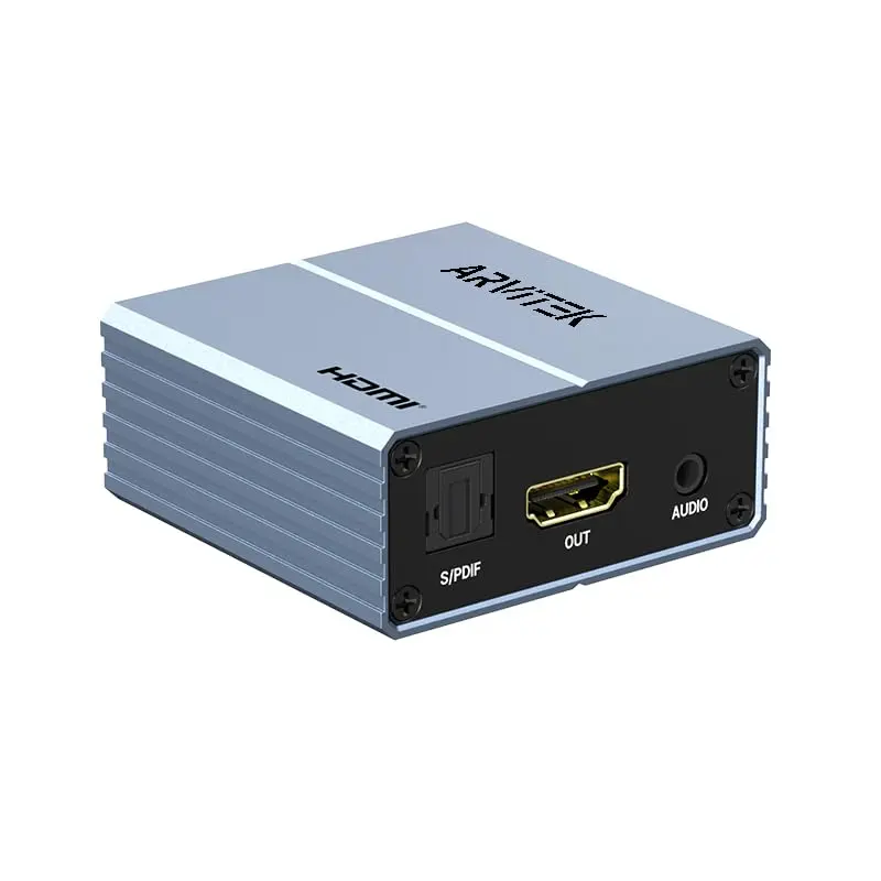 Hdmi audio extractor 4k30hz hdmi audio converter with optical spdif 35mm aux output for bluray player tv box soundbar speaker amplifiernot support arcearc