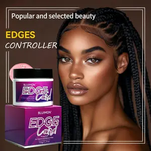 Bluimon Edge Control Gel With Castor Oil 5.07 Fl Ozstrong Hold Thick Edges Non-Greasy Non-Flaking Nowhite Cast Long Lasting Supports Hair Growth Naturaformula For All Hair Types Haircare