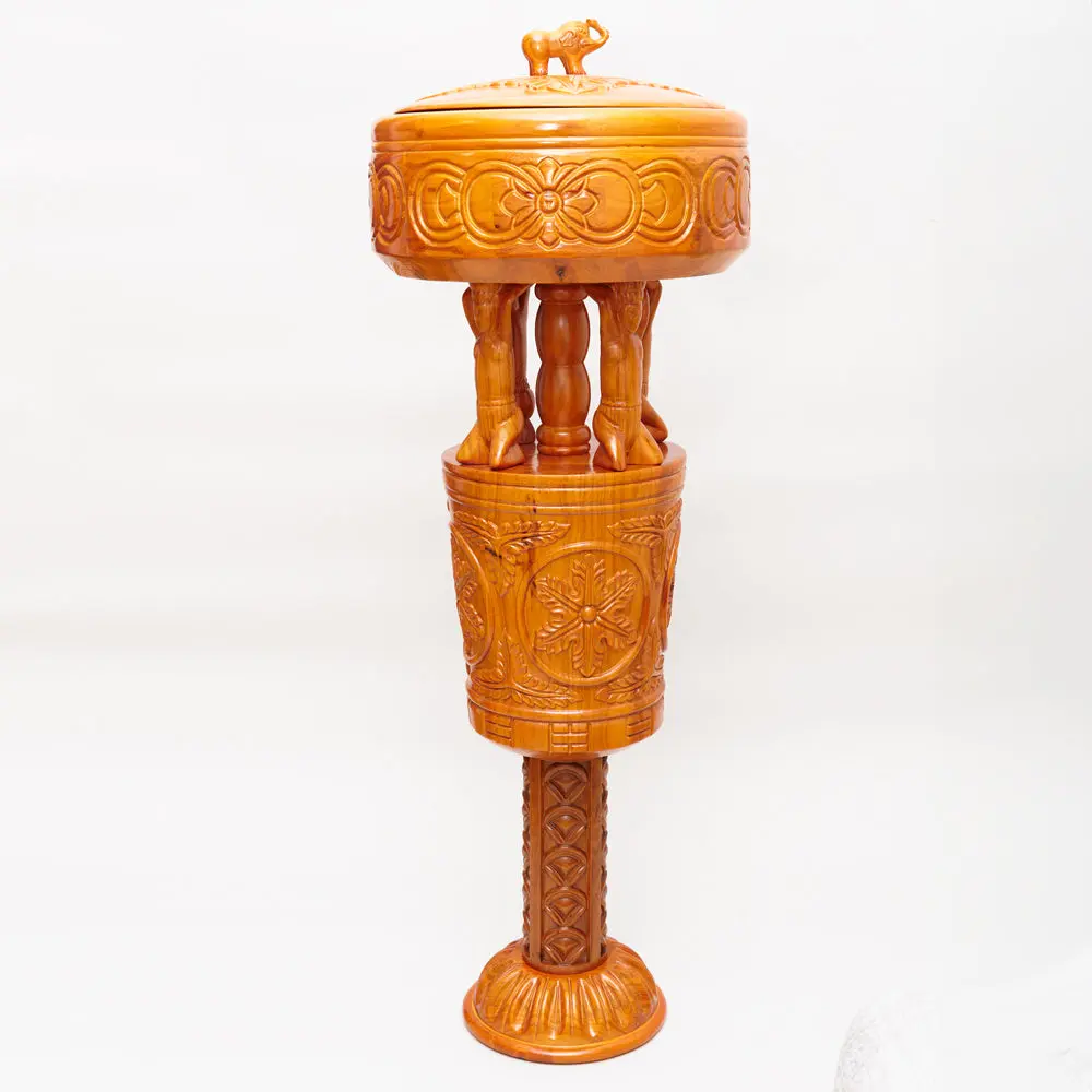 Wooden Pedestal With Basin Orula