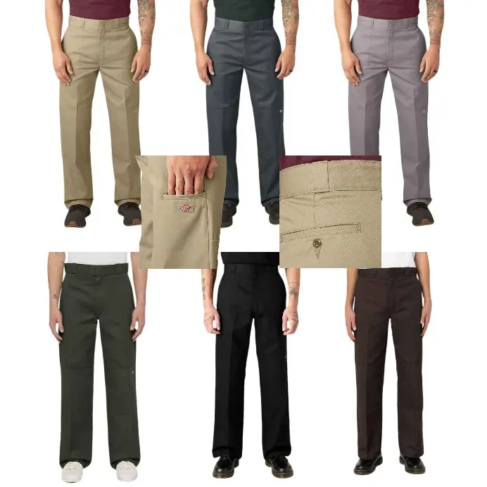 Dickies Men's 85283 Loose Fit Double Knee Cell Phone Pocket Work Pants summerwins