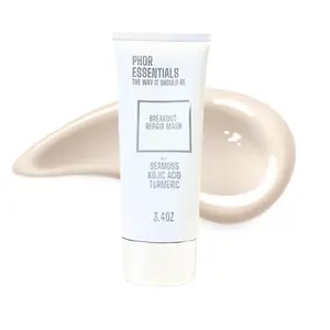 Phor Essentials Breakout Repair Mask Seamoss Kojic Acid Turmeric Acne Blemish Control - Skincare Treatment for Acne Control Hydrate Advanced Clay Mask