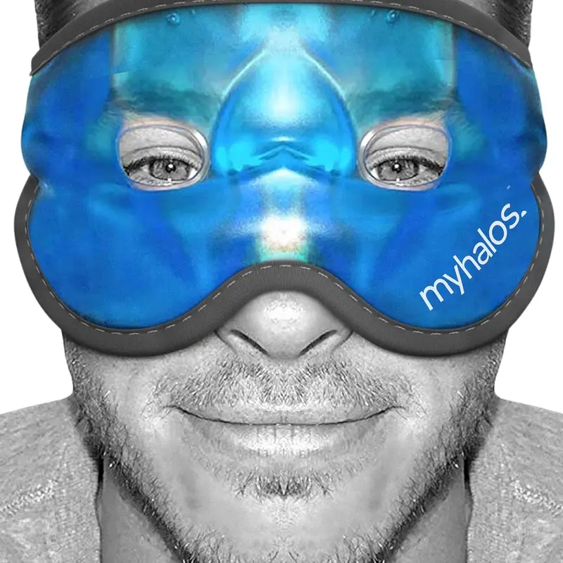 MyHalos Cooling Eye Mask – Reusable Gel Cold Pack for Puffy Eyes, Eye Strain & Relaxing Cold Therapy Comfort
