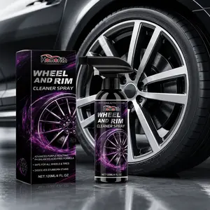 Iron Remover Wheel and Rim Cleaner Spray Color Changing Brake Dust and Fallout Remover Fast Acting Heavy Duty Acid Free Formula Safe for All Wheels Tires and Car Detailing
