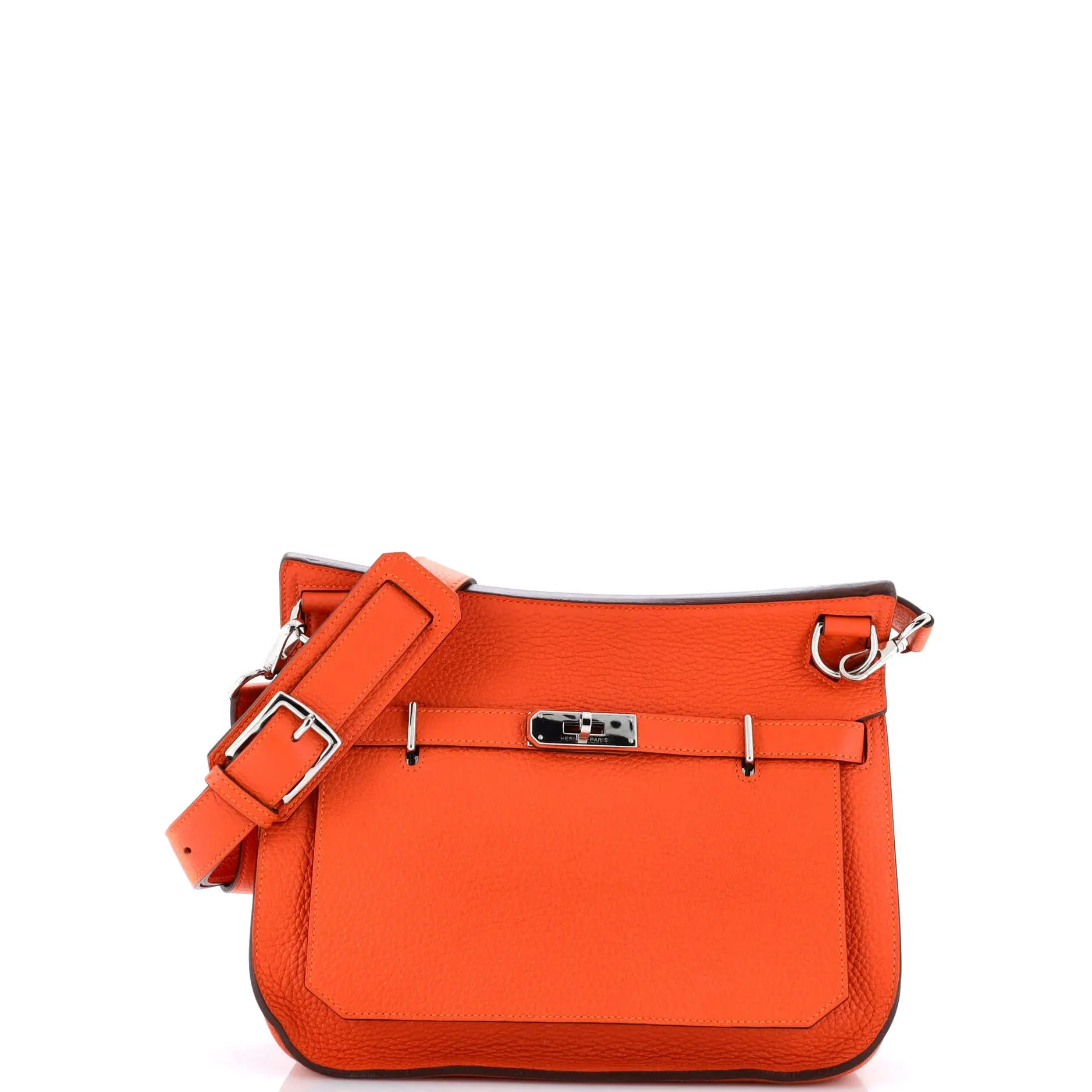 Pre-owned HERMÈS Leather Shoulder Bags Hermes Jypsiere Bag Clemence 28 by Rebag