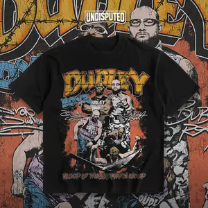 UNDISPUTED Dudley Boyz Heavy Cotton WWE Double Sides T-shirt For Wrestling Fan Team 3D Apparel Menswear Womenswear Gift For Fans DTG Breathable Printing