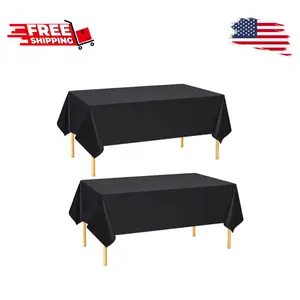 2 Pack Rectangle Tablecloths 54 x 108 Inch Water Resistant