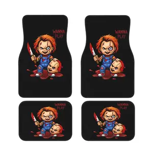 The Chucky Play Four- Floor Mat Set Is a Stylish And Easy Addition to Your Car'S Interior, Improving Its Look And Complementing Various Color Schemes