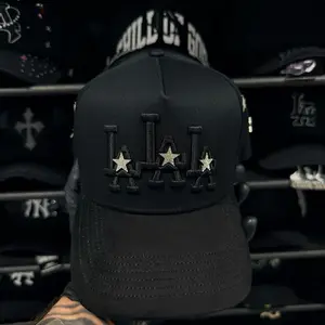 1:1Star Hats LaLaLa Cap - Luxury Streetwear with Bold Embroidery & Rhinestone Brim - Perfect for Collectors & Streetwear Lovers